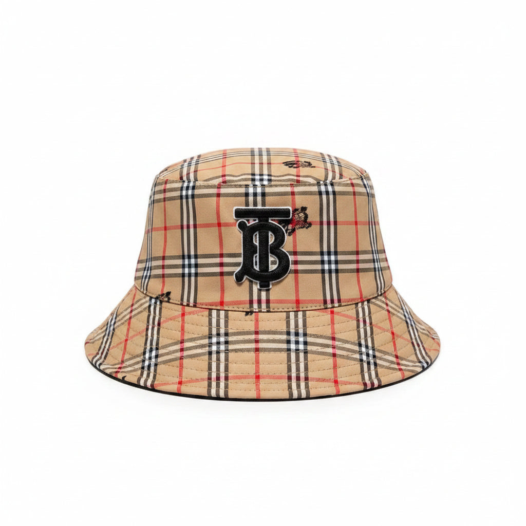 Burberry Vintage Check Bucket Hat — Archive Beige