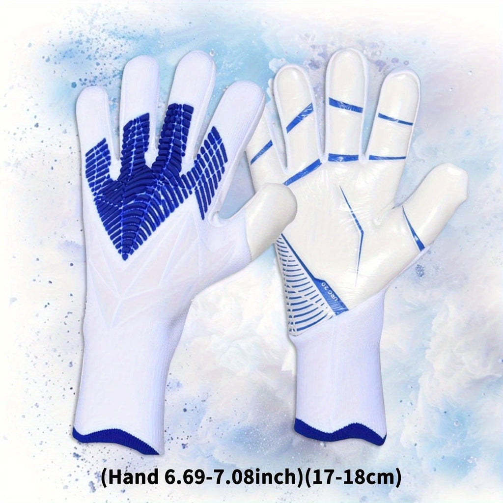 Silicone Grip Goalkeeper Gloves with Superior Traction - Available in 6 Colors & 5 Sizes, Professional Soccer & Rugby Goalie Gloves for Men Women Youth, High-Performance Finger Protection Sports Gloves