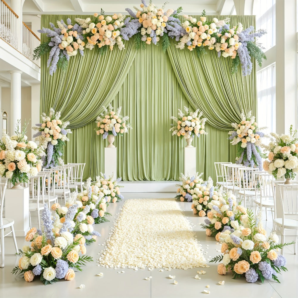Party Backdrop Curtains 2pcs 59x118 Inch with Poles Wrinkle-Resistant Non-Transparent Fabric for an Everyday Personal Care Routine