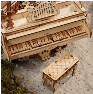 Robotime ROKR 3D Wooden Puzzle Music Box Magic Piano