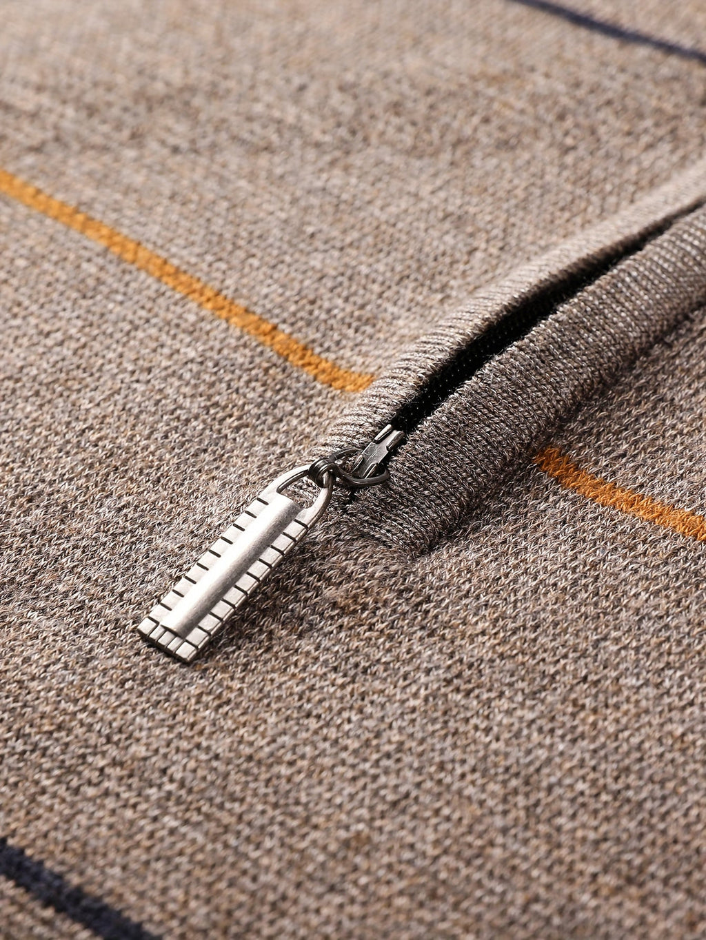Tristan | Half-Zip Ribbed Knit Sweater