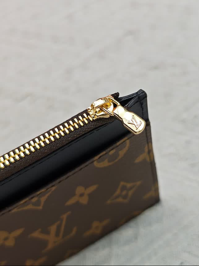 Louis Vuitton Slim Long Card Wallet — Monogram Canvas & Black