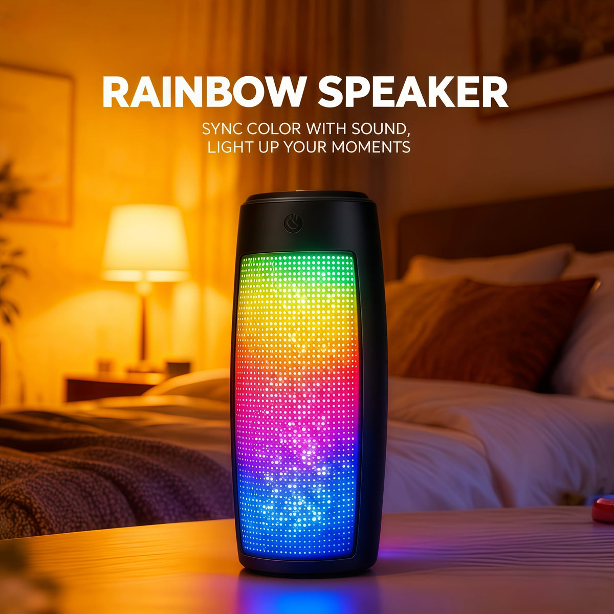 Portable Bluetooth Speaker Triangular Rechargeable Model with Subwoofer and Six available choices Options