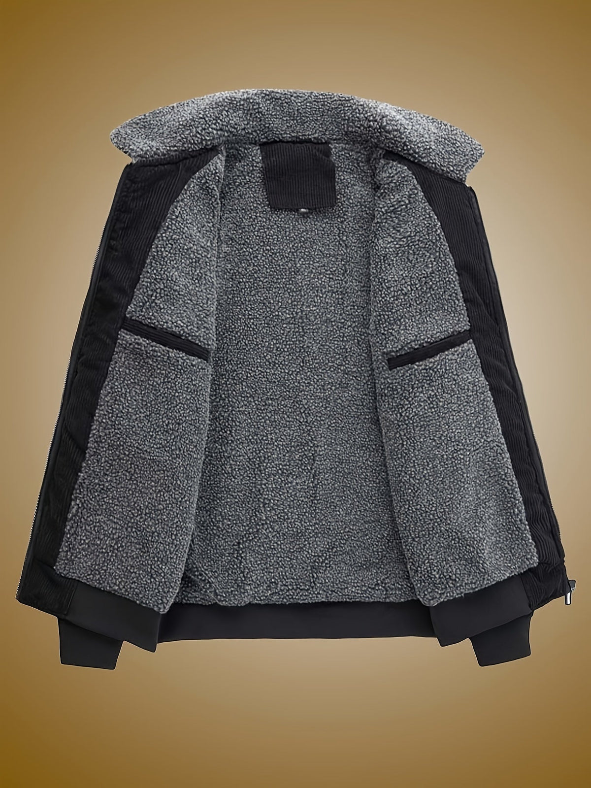 Gerard | Gerippte Jacke mit Futter aus Fleece
