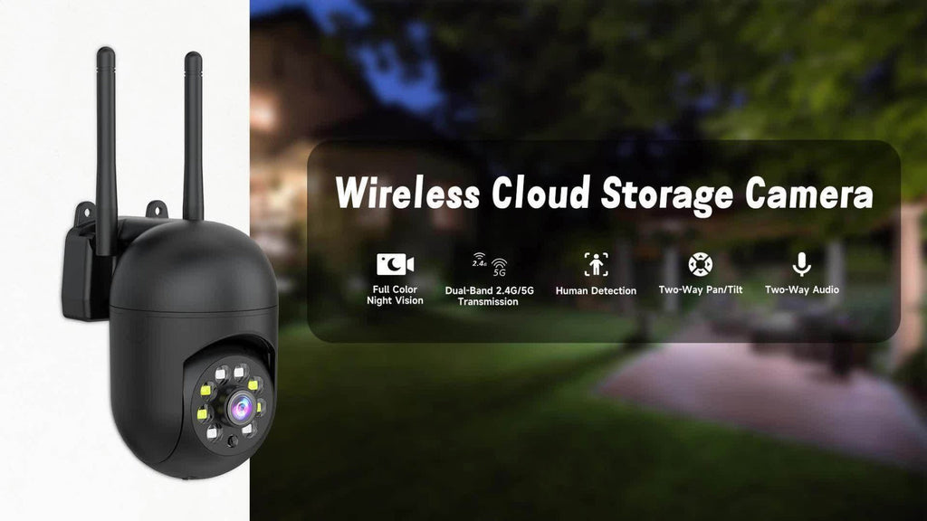 Indoor Security Camera 4-Pack with 3MP Video, Dual-Band WiFi, Color Night Vision and Cloud Storage Options