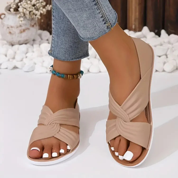 Annette | Gepolsterte Crossover-Sandalen