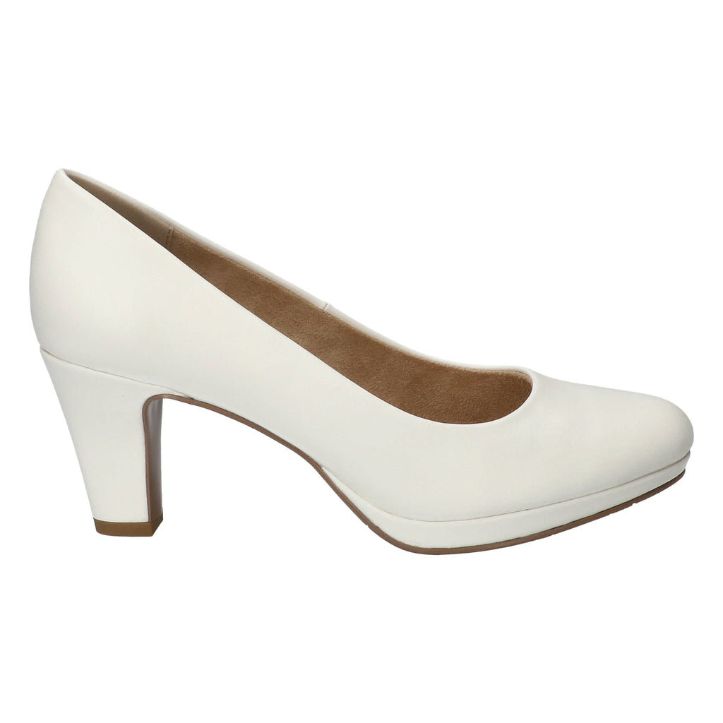 Easy Street Women's Equinox White Platform Pumps
