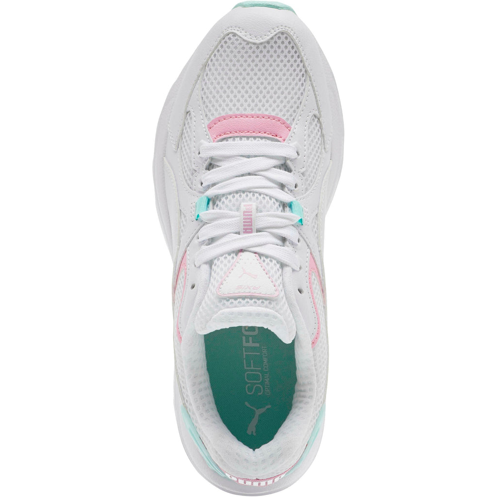 Puma Womens Axis Plus 90s - Puma White-Pale Pink-Fair Aqua