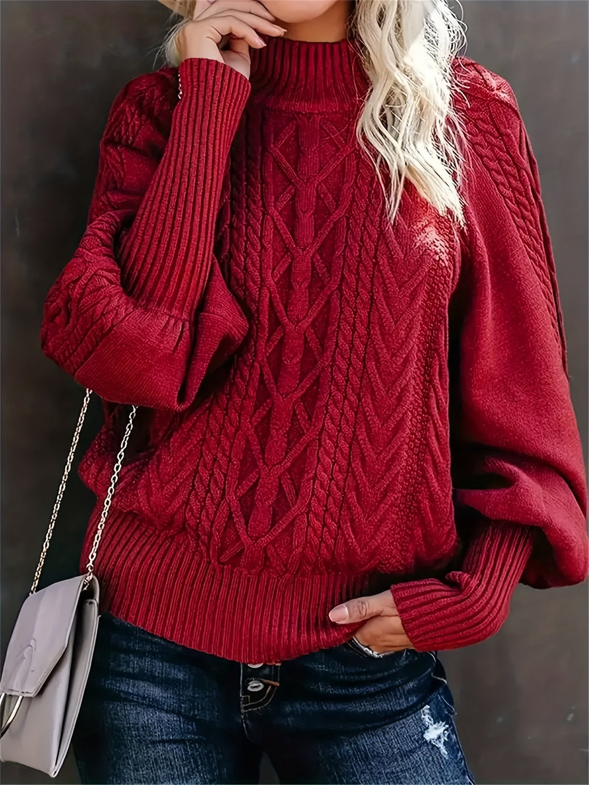 Rosalyn | Gemütlicher Zopfstrickpullover
