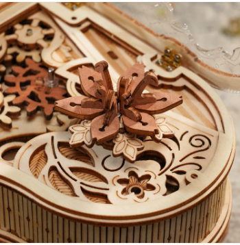 Robotime ROKR 3D Wooden Puzzle Music Box Magic Piano