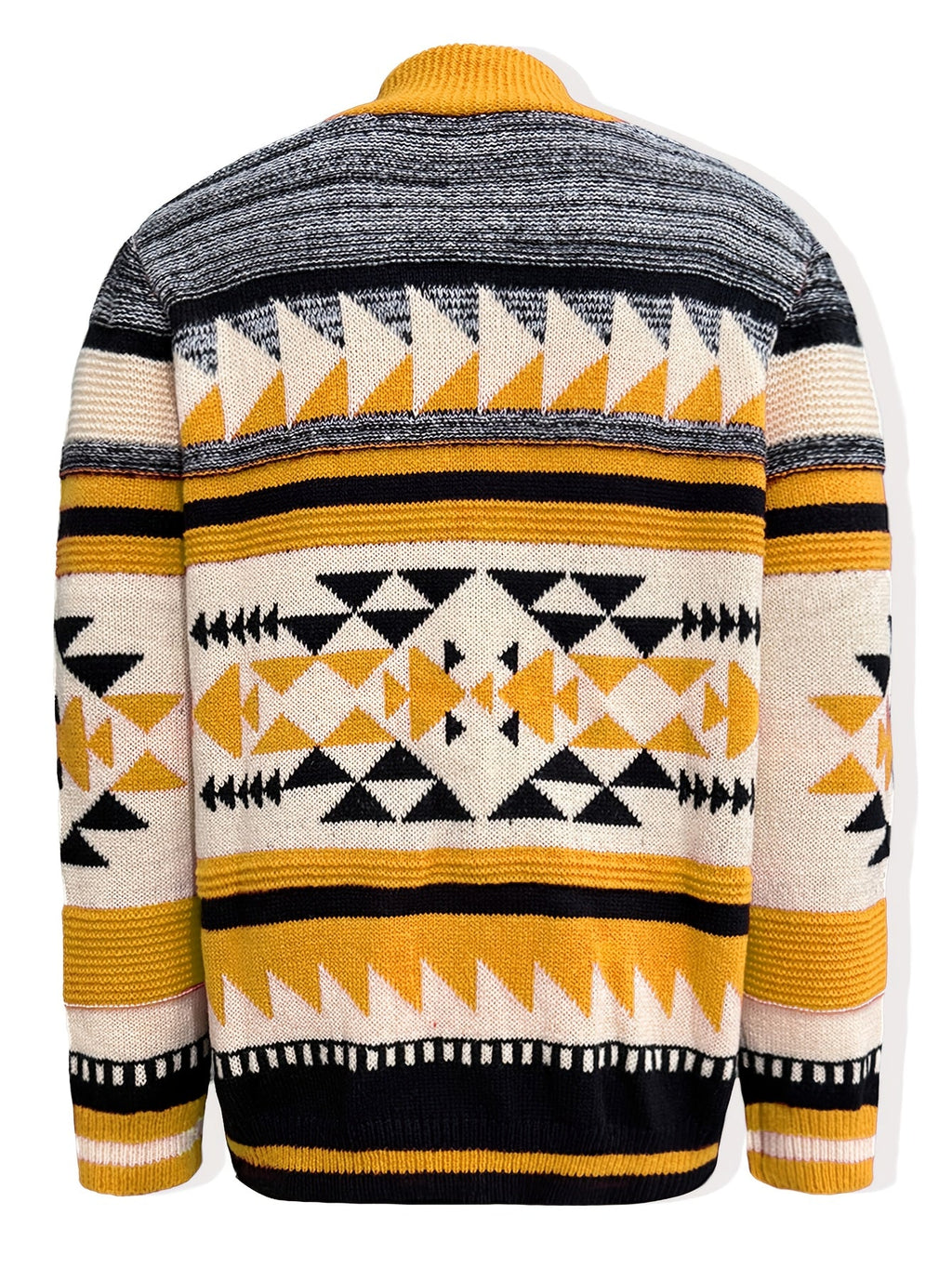 Rylan | Gemusterte Strickjacke mit Reißverschluss