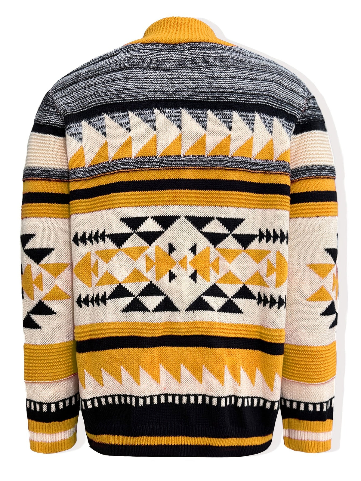 Rylan | Gemusterte Strickjacke mit Reißverschluss