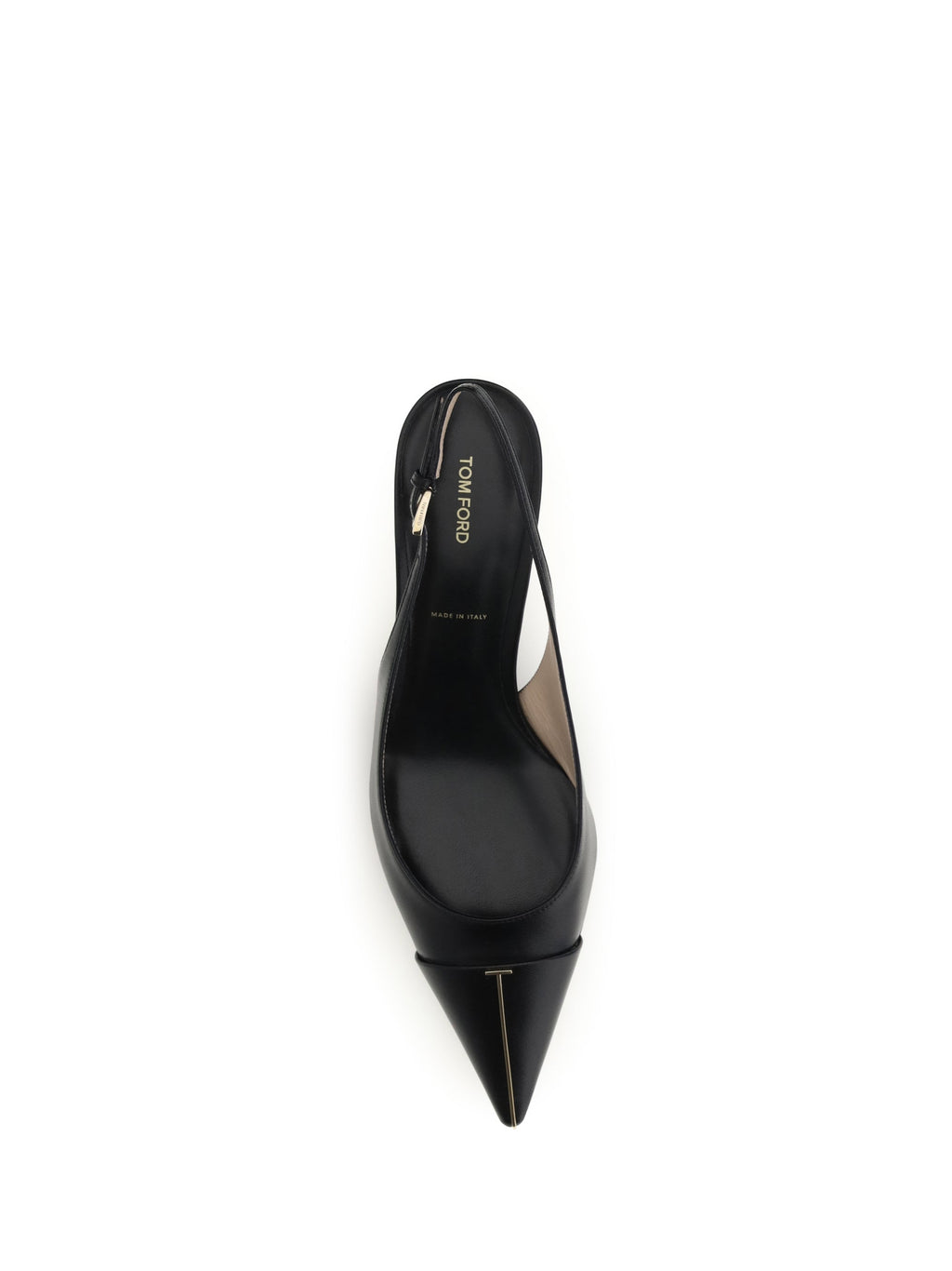 Pumps Leather Slingback Black