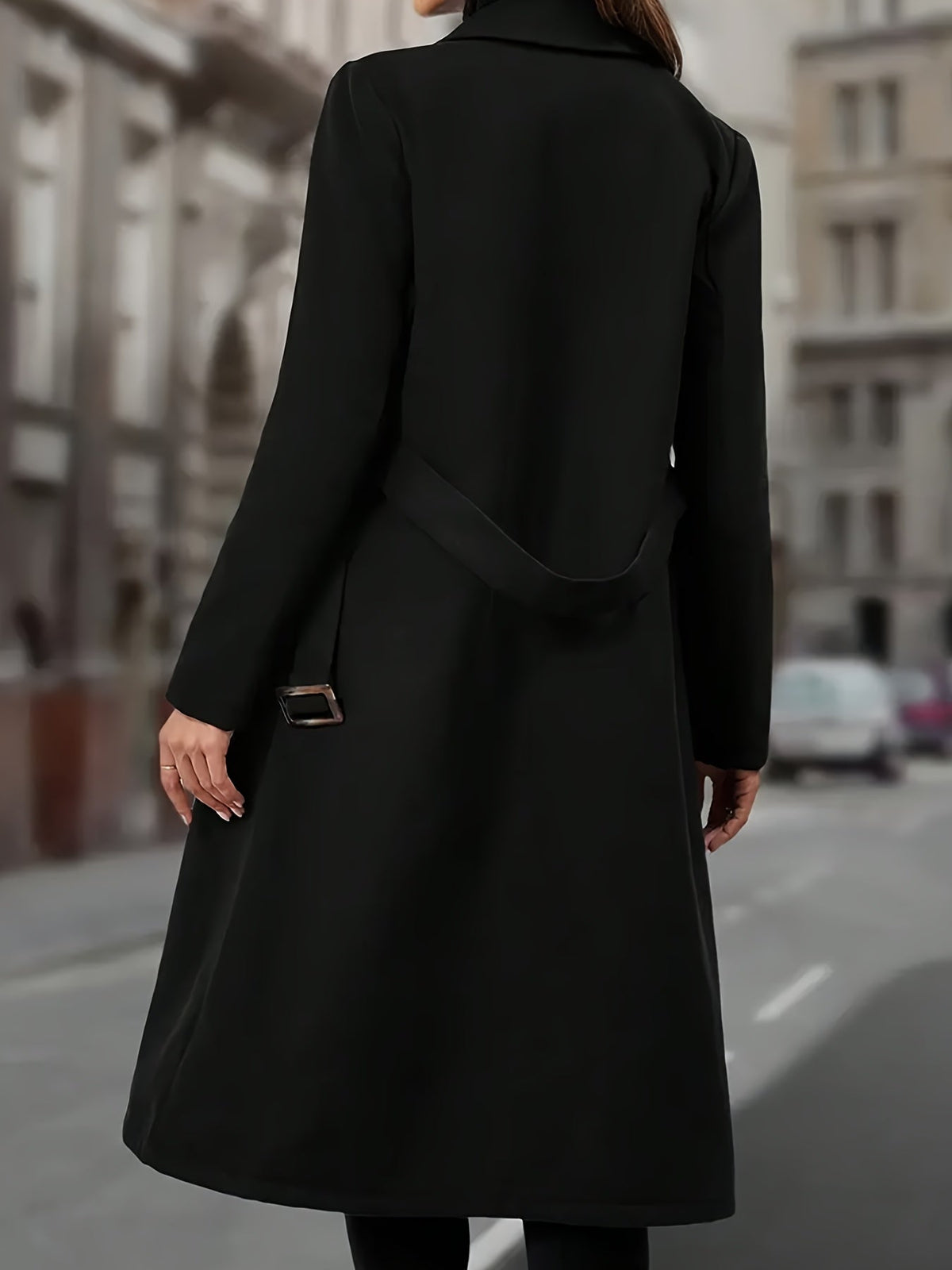 Cassandra | Zweireihiger langer Mantel