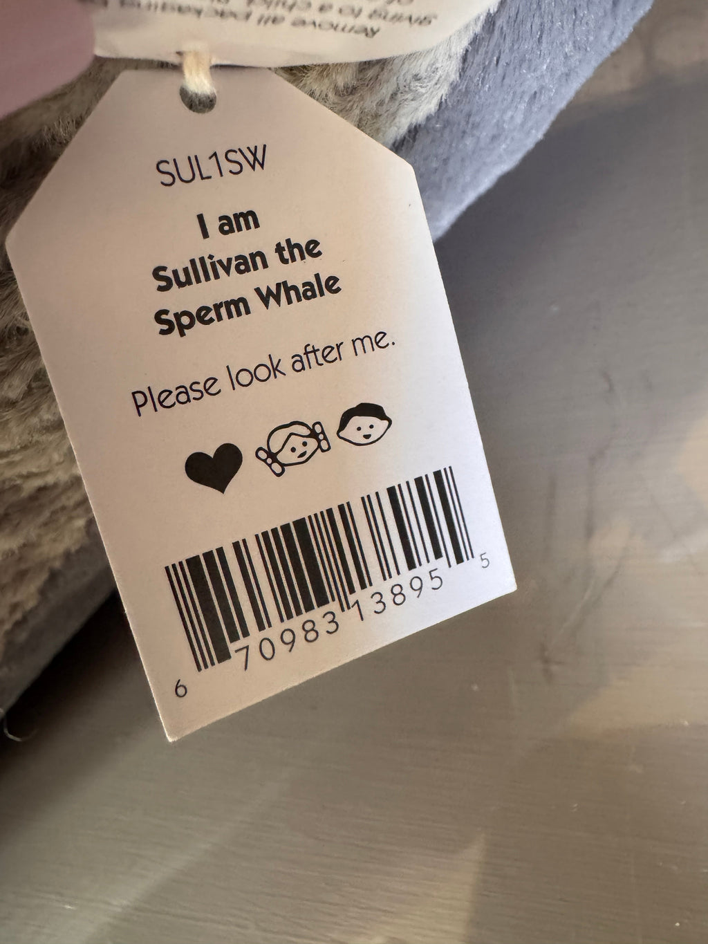 Jellycat Sullivan the Sperm Whale