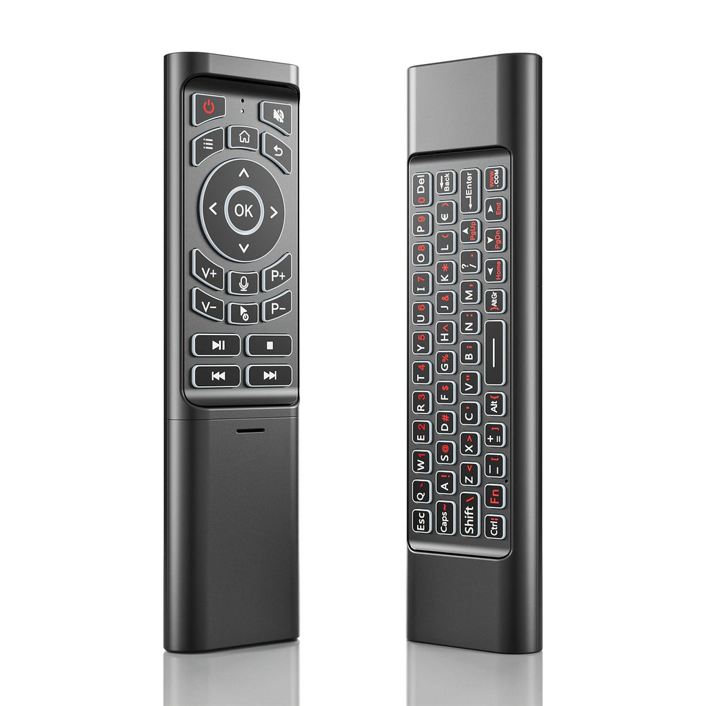 Mini Wireless Keyboard Remote Control Tri-Mode - Bluetooth & 2.4G Dual Channel, 7-Color Backlight