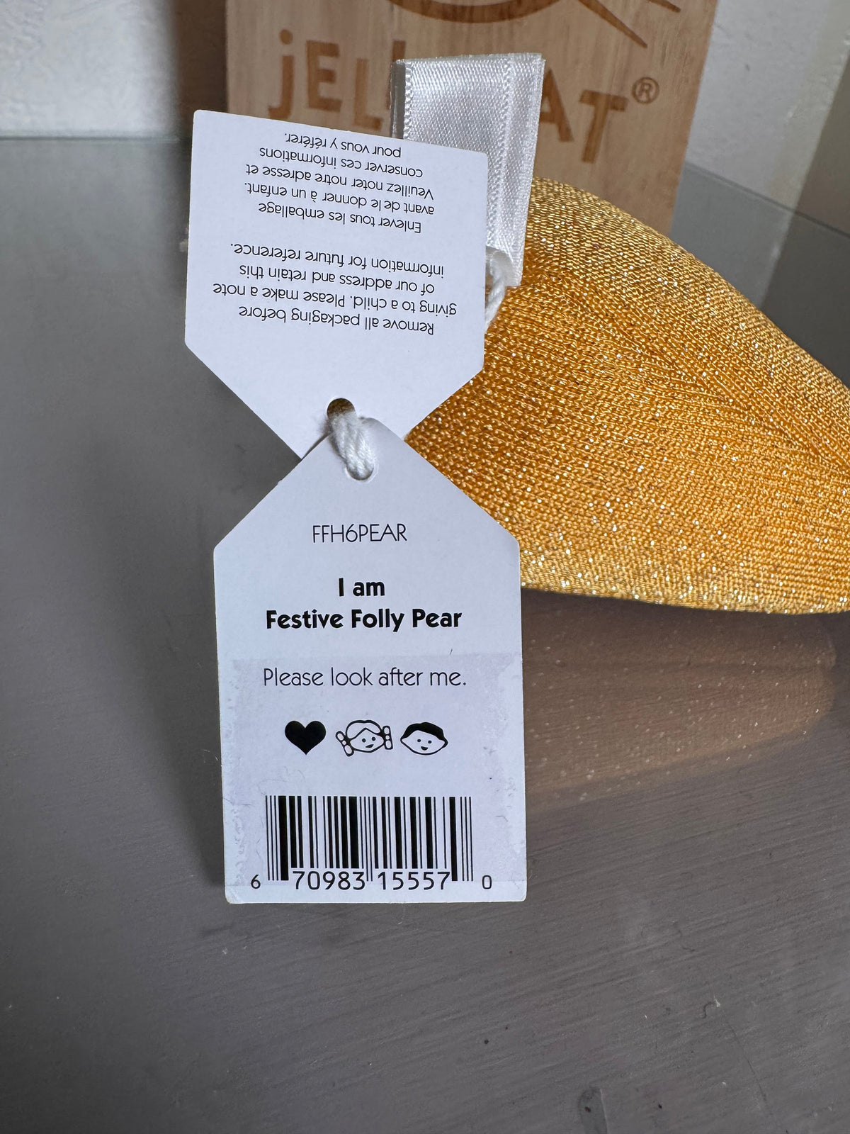 Jellycat Festive Folly Pear