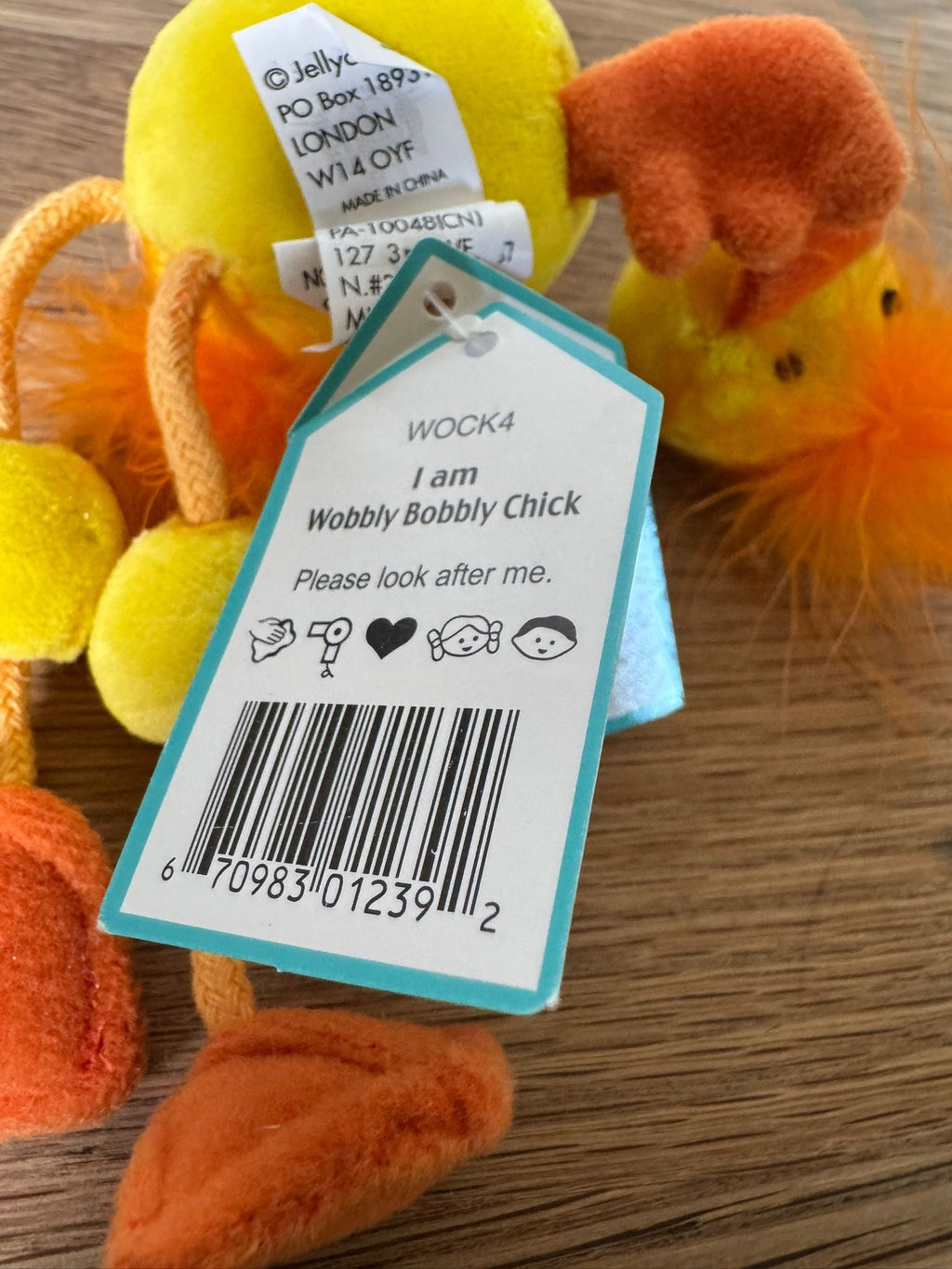 Jellycat Wobbly Bobbly Chick HTF