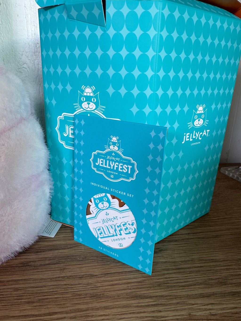 Jellycat Amuseables Kathrin Candy Floss + Pin + Sticker | Jellyfest Berlin Exclusive