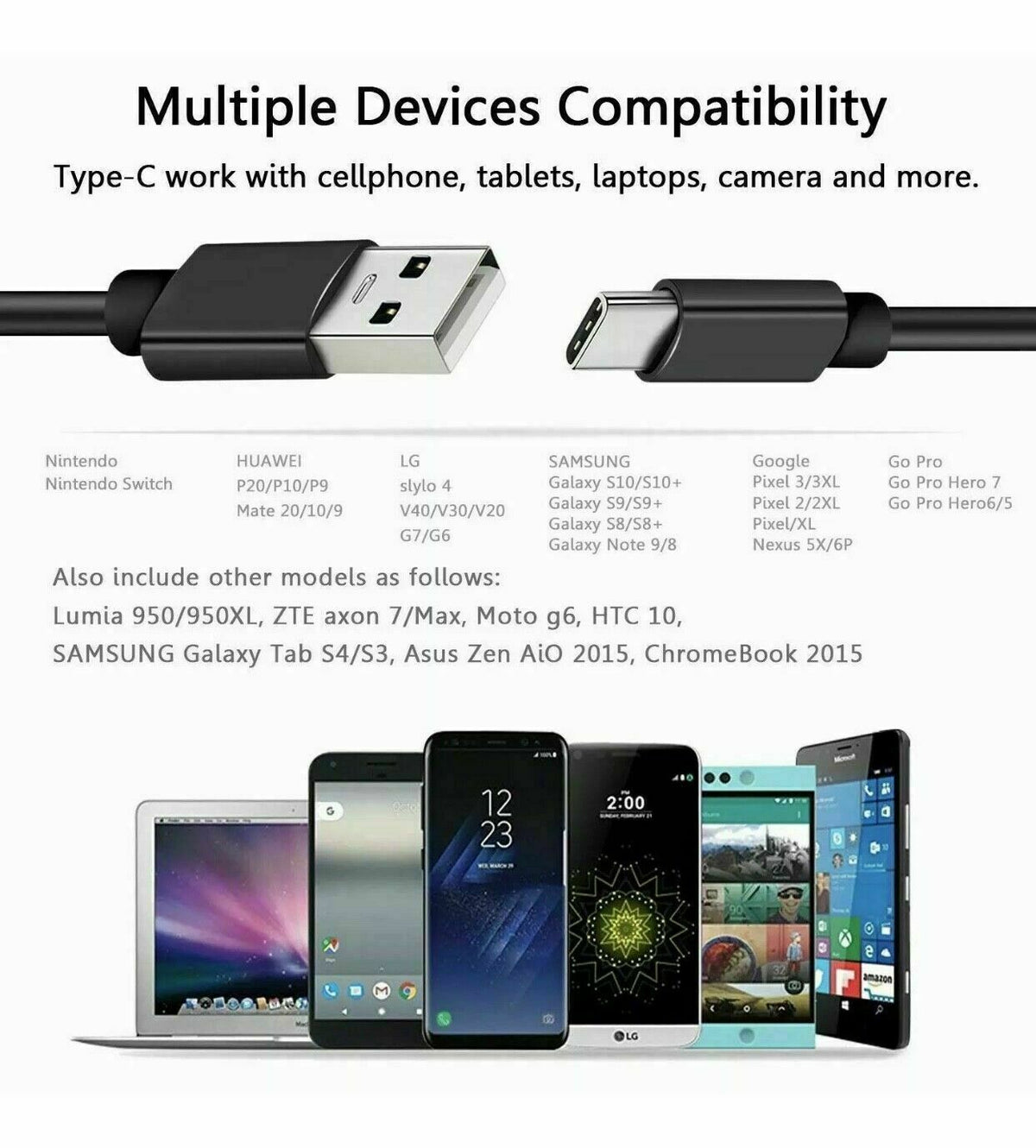 USB Type C Fast Charger Cable