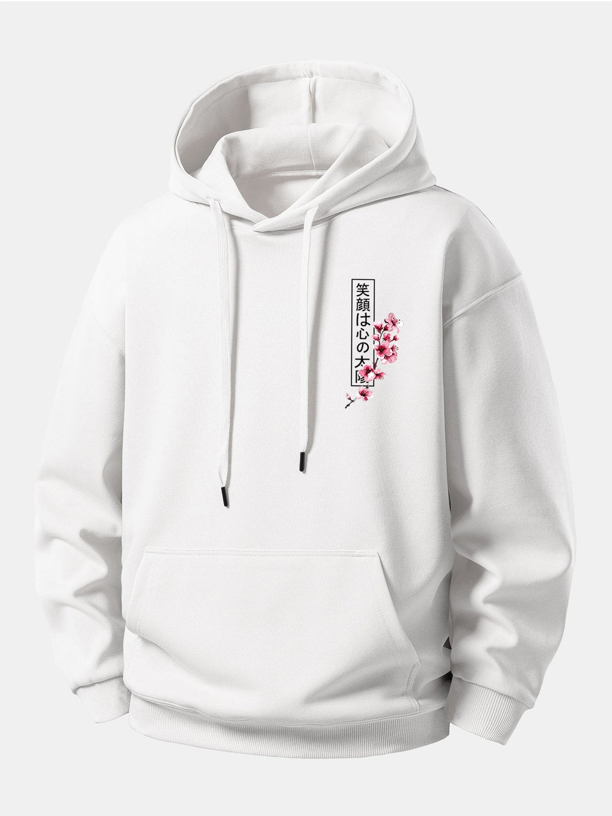 Japanese Samurai Katana Koi Fish Sakura Print Relax Fit Hoodie