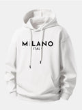 Milano Print Relax Fit Hoodie