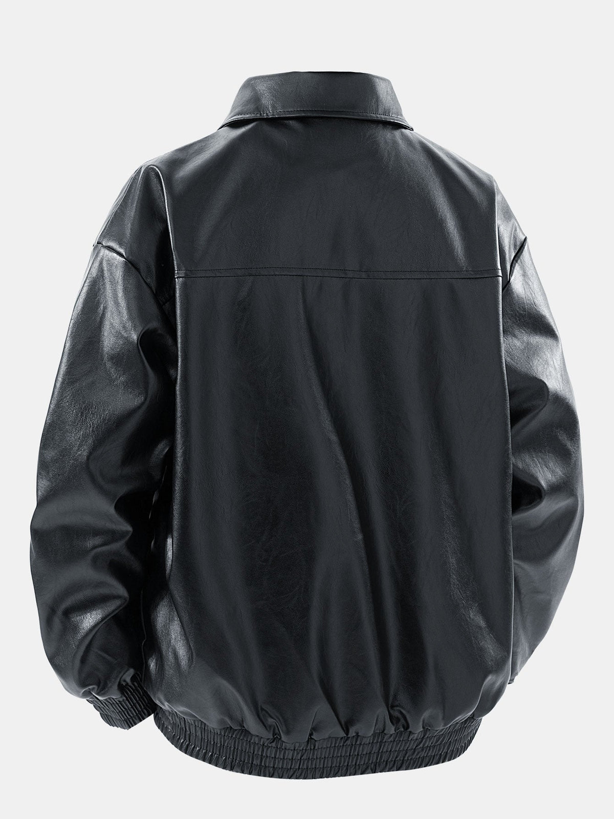 Zipper PU Leather Jacket