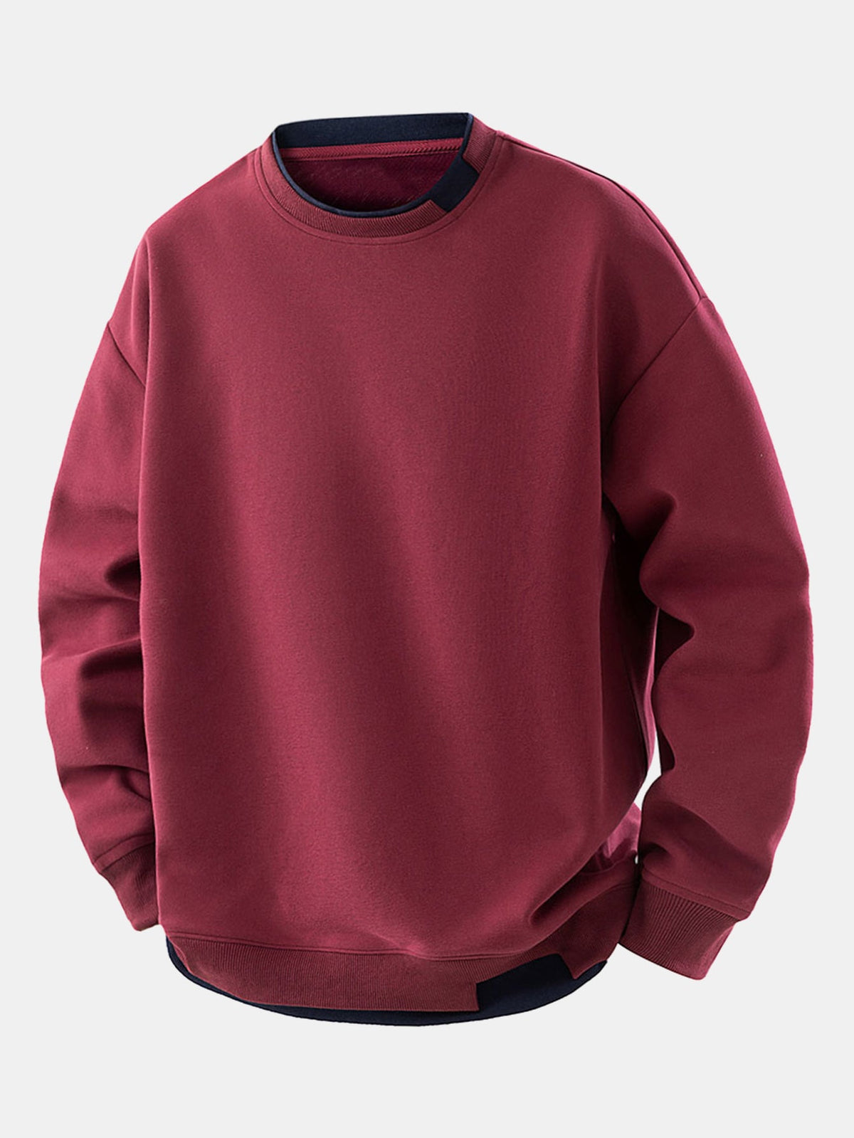 Relax Fit 2 In 1 Crew Neck Sweatshirt