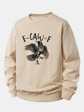 Crow Print Relax Fit Sweatshirt