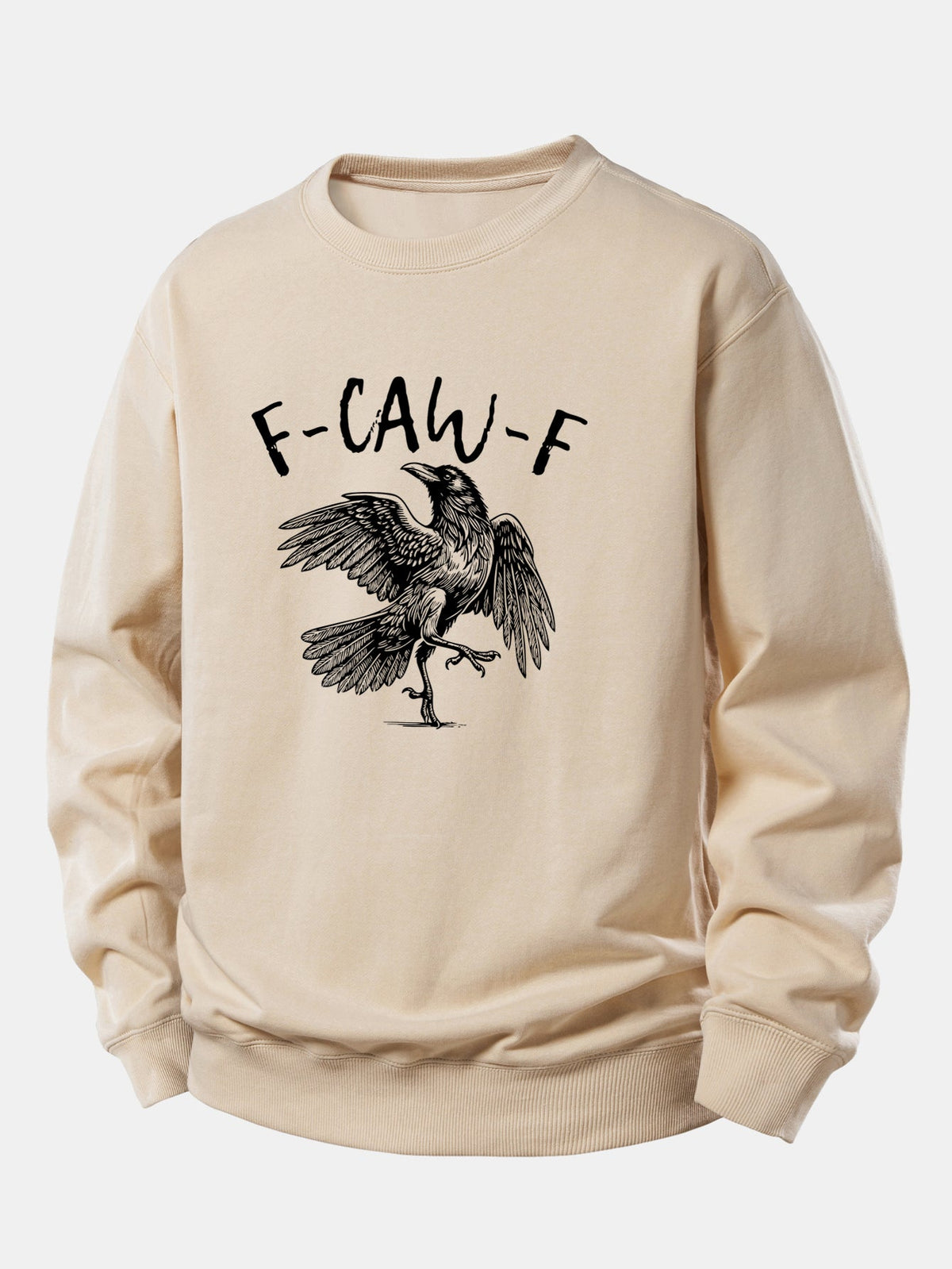 Crow Print Relax Fit Sweatshirt