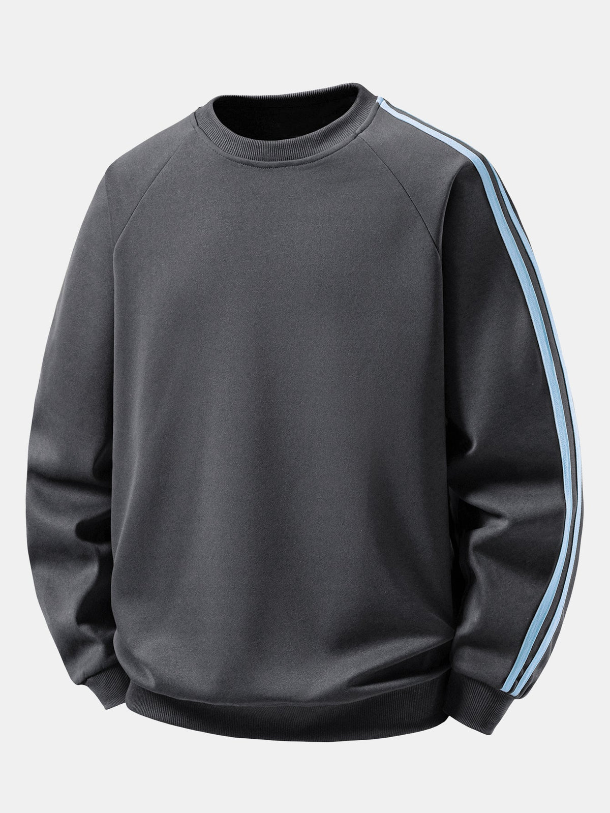 Contrast Stripe Raglan Sweatshirt