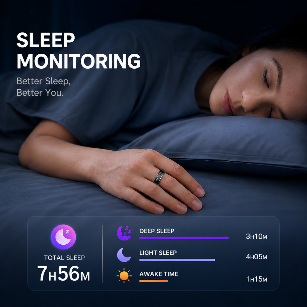 Wrongduck Anneau Intelligent Bluetooth SY1 Suivi de Santé Alertes de Vibration