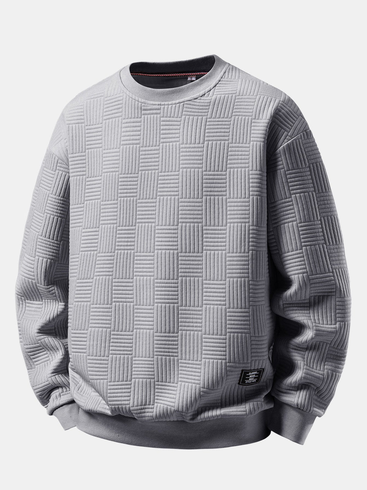 Relaxed Fit Stripe Jacquard Sweatshirt