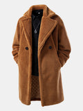 Relax Fit Warm Teddy Fleece Long Coat