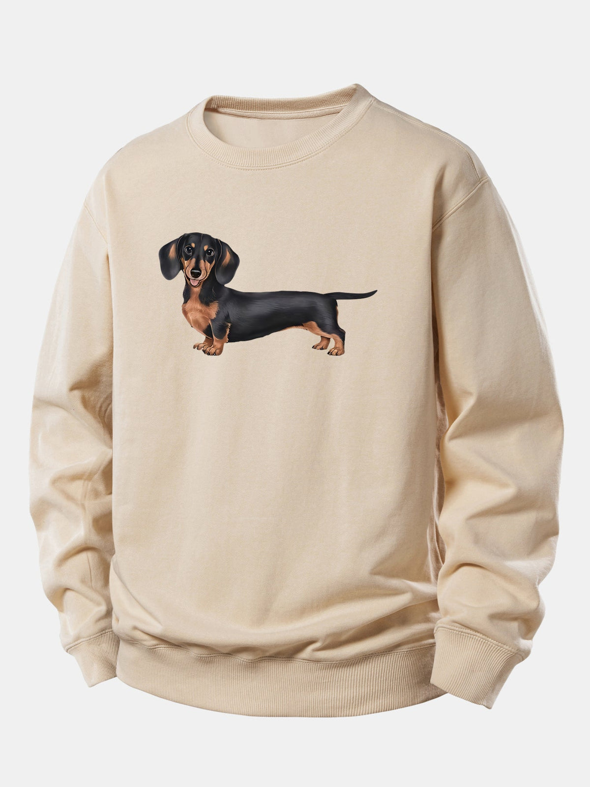 Dachshund Print Relax Fit Sweatshirt