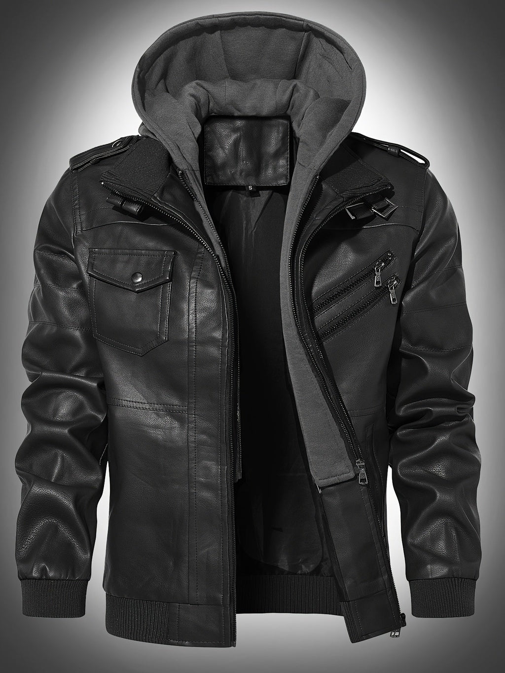 Everett | Kapuzen-Bikerjacke