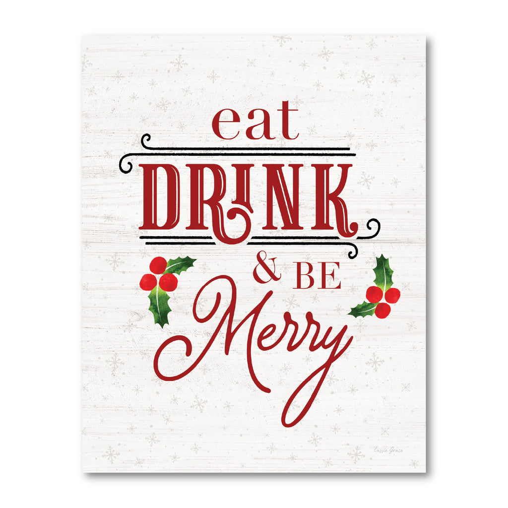 Eat, Drink and Be Merry Gallery-Wrapped Canvas Wall Art