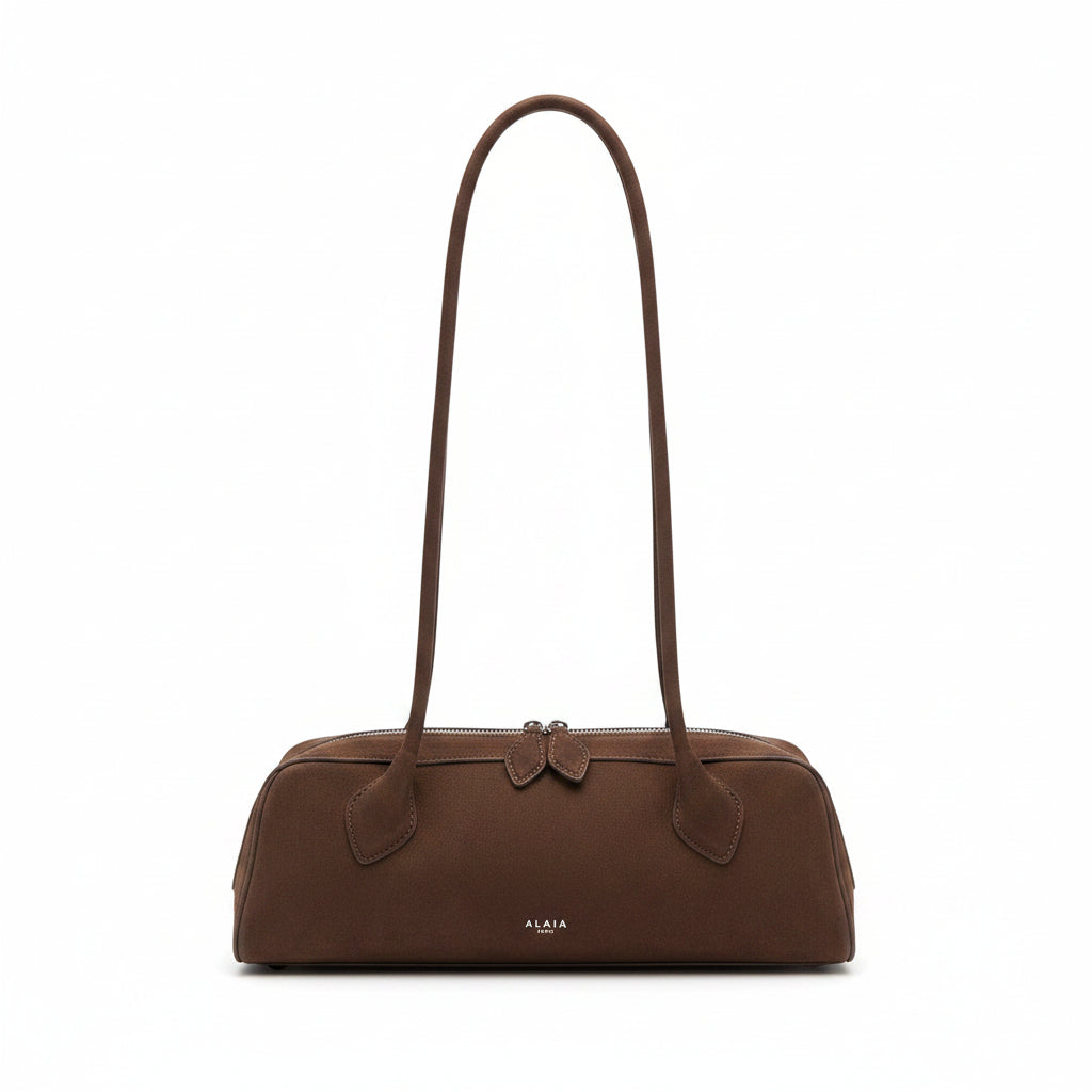 Jacquemus Suede Rectangular Shoulder Bag – Brown