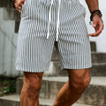 Wesley | Gestreifte Shorts mit Kordelzug