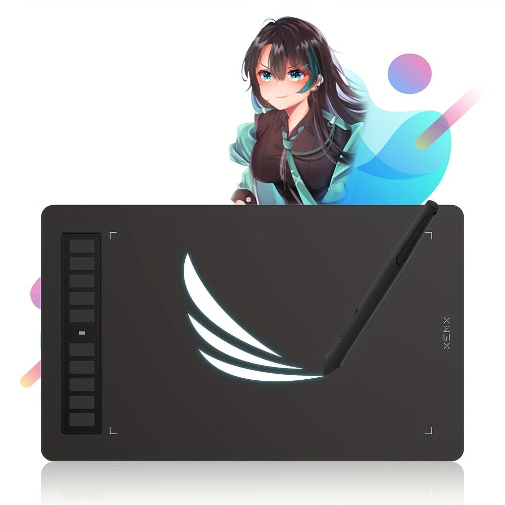 Graphics Drawing Tablet, XENX 10 x 6.22 Inch, 8192 Pressure Sensitivity Battery-Free Passive Stylus