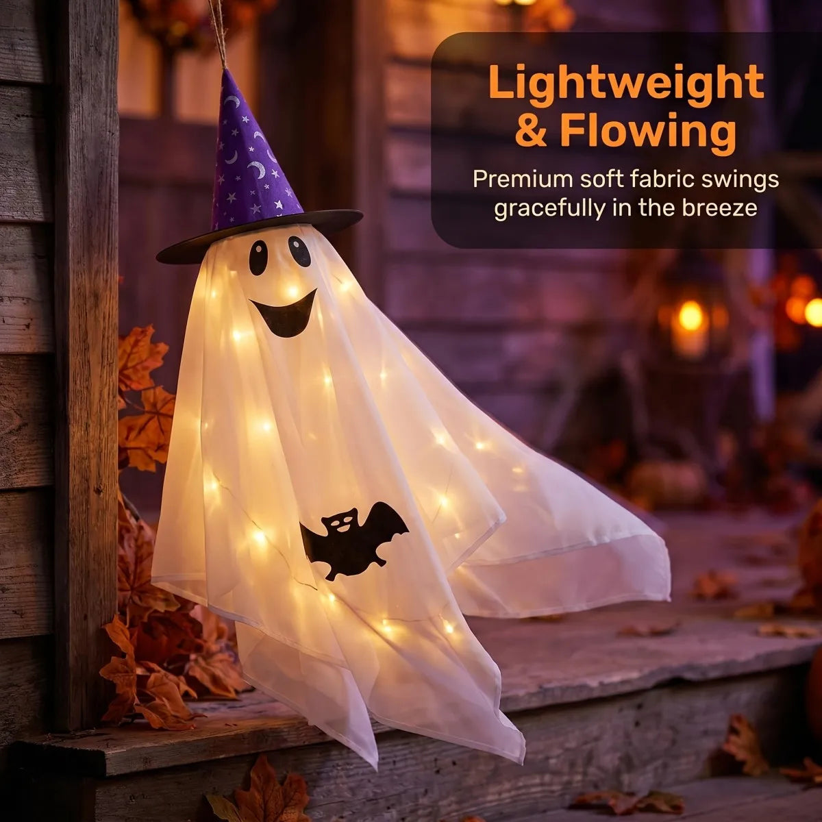 Light up Hanging Ghost Halloween Decor