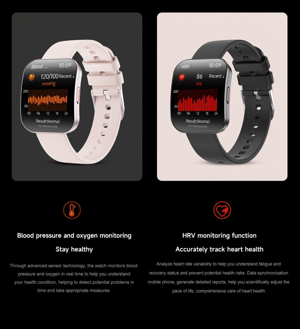 Smartwatch with 1.85-Inch Curved Touchscreen, Calling, Camera and Music Controls in Four Options