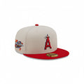 New Era Anaheim Angels 2002 World Series 59FIFTY Fitted Cap – Stone/Red