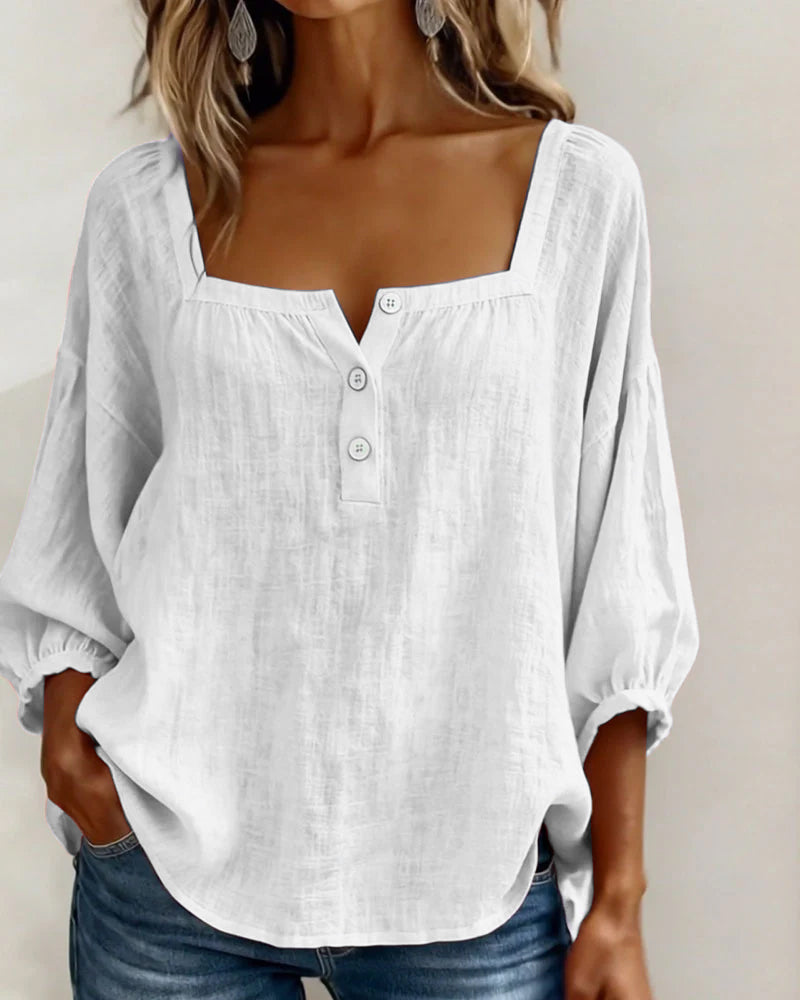 Orlinda | Stilvolle, lässige Bluse mit Puffärmeln
