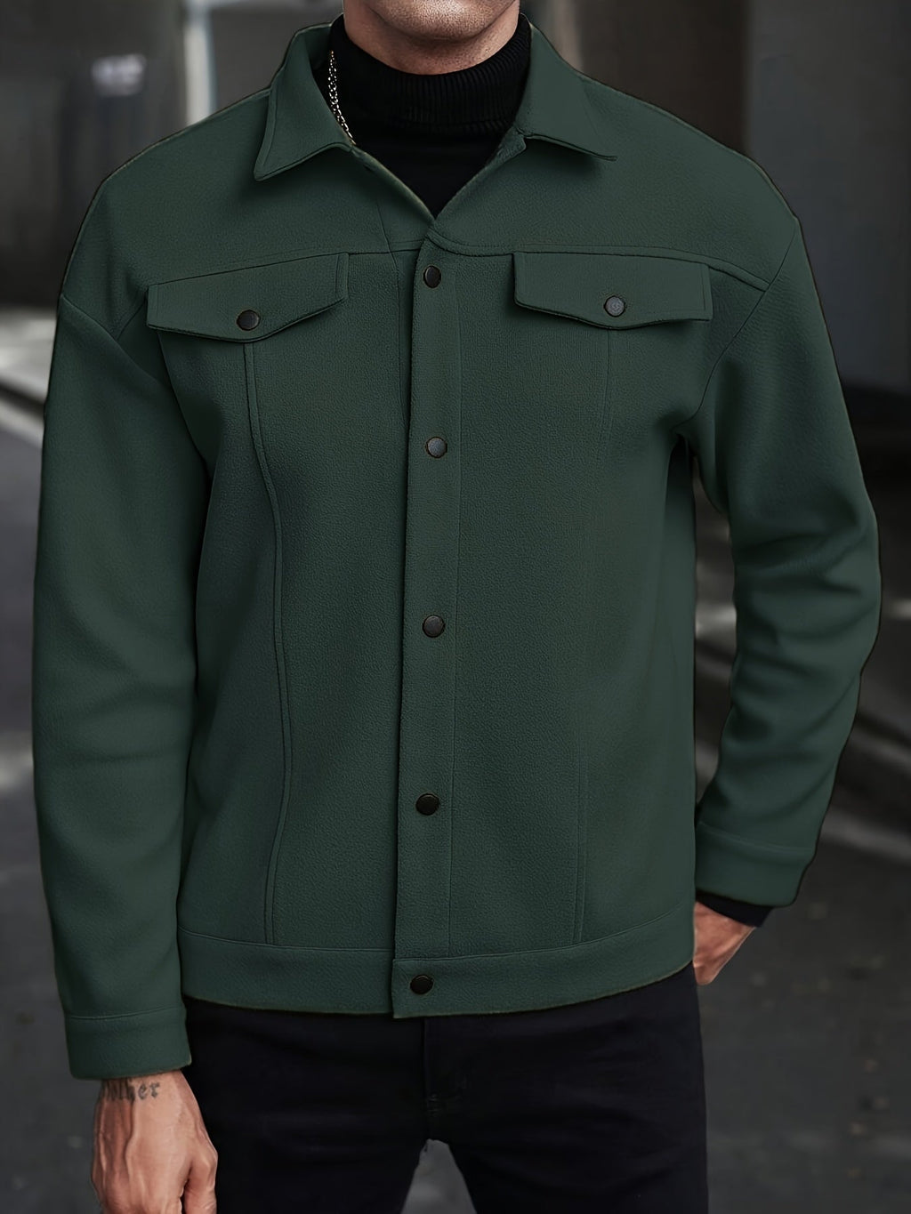 Roderick | Moderne Jacke mit Druckknöpfen