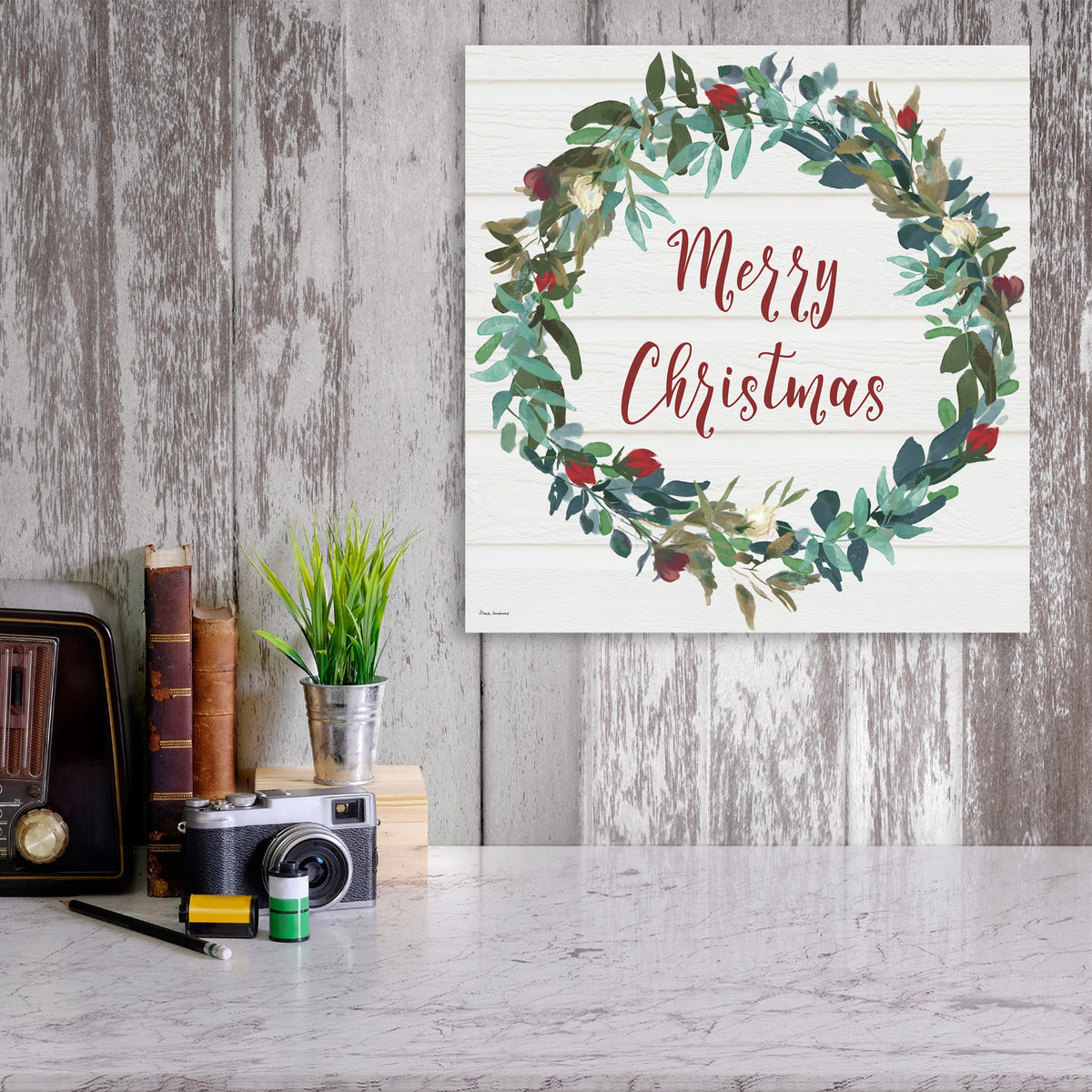 Merry Christmas IV Gallery-Wrapped Canvas Wall Art