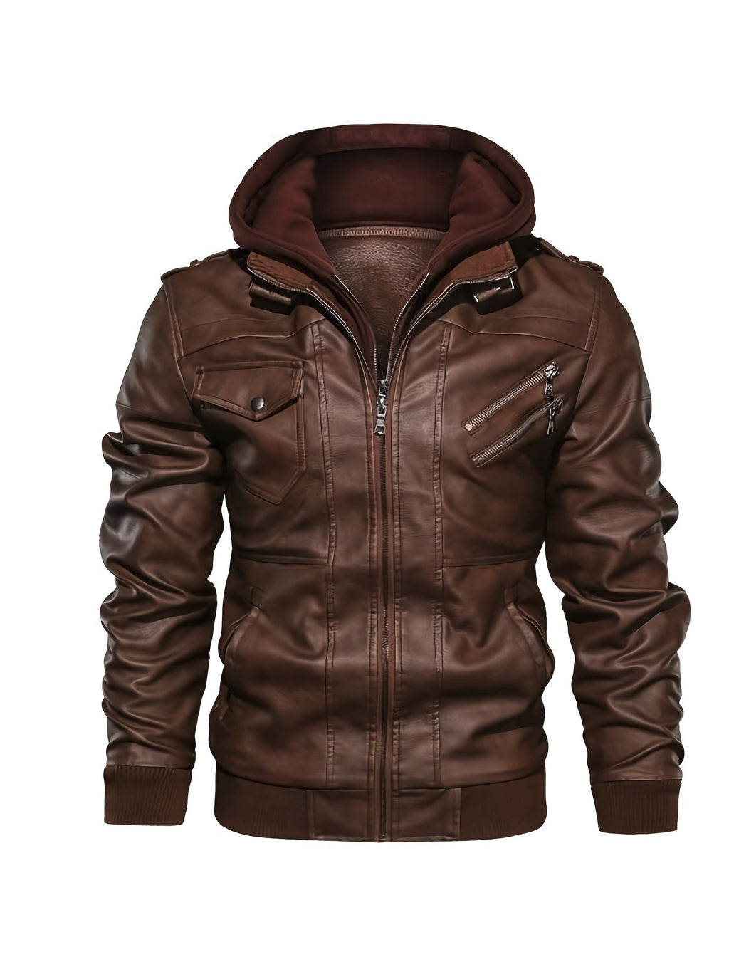 Roman | Kapuzen-Motorradjacke