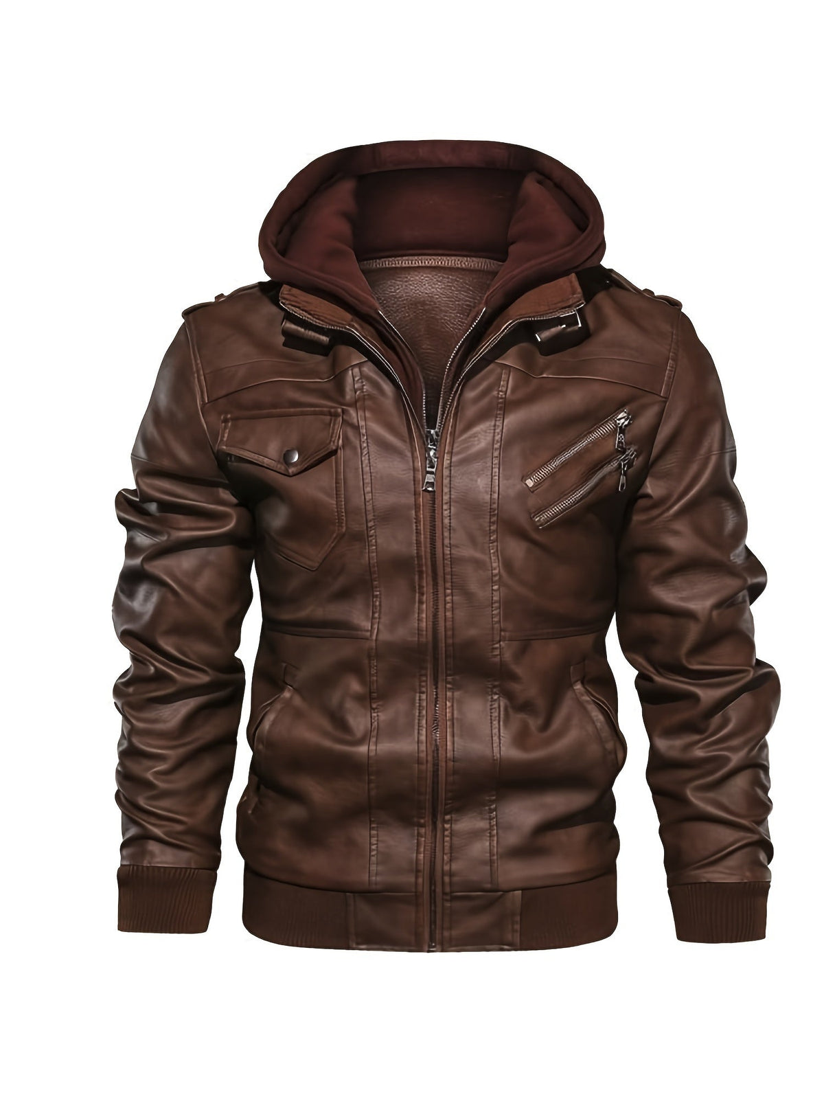Roman | Kapuzen-Motorradjacke