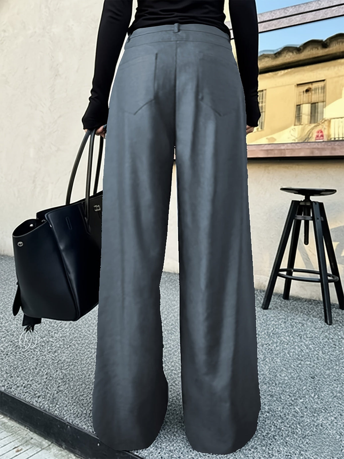 Astrid | Mehrlagige Hose mit weitem Bein