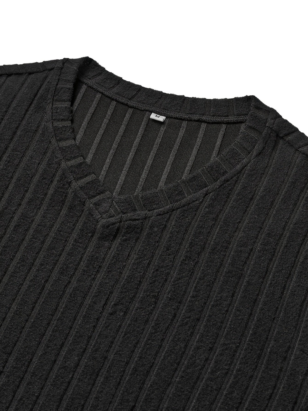 Bryce | Ribbed V-Neck Long Sleeve Top